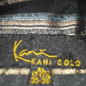 kani gold Shirts - KANI GOLD fancy sparkling brown L buttondown shirt kani gold Shirts - KANI GOLD fancy sparkling brown L buttondown shirt